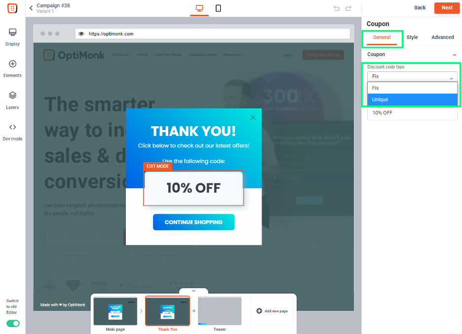 create coupon popup 03 - How to Create a Coupon Popup That Drives Sales in 6 Easy Steps