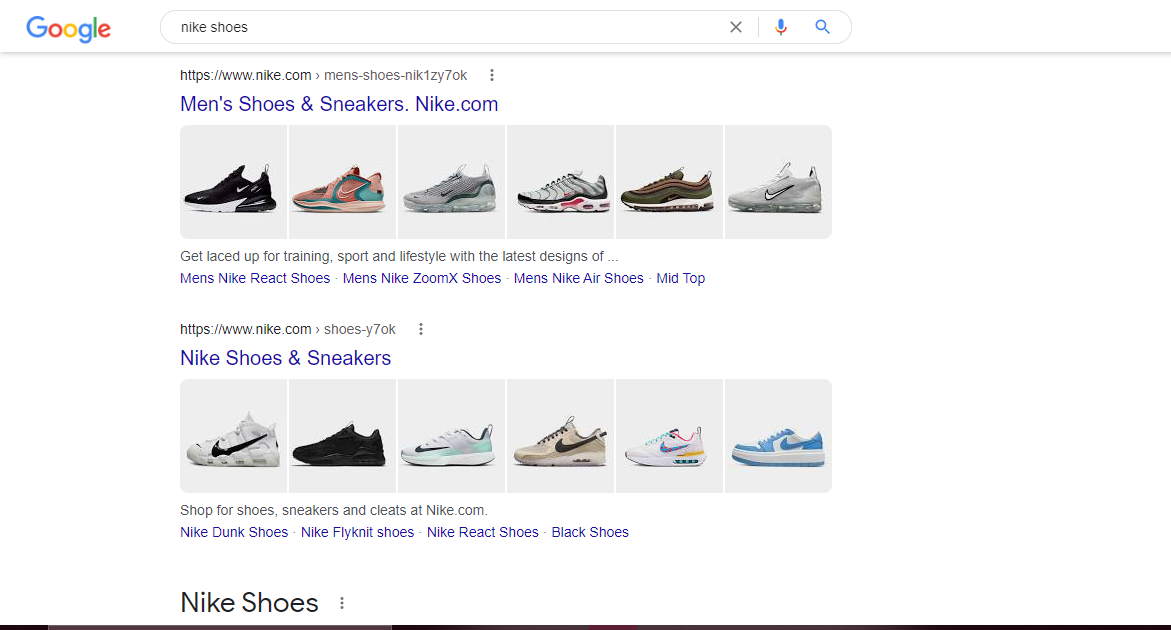 scarpe nike risultati di ricerca su google