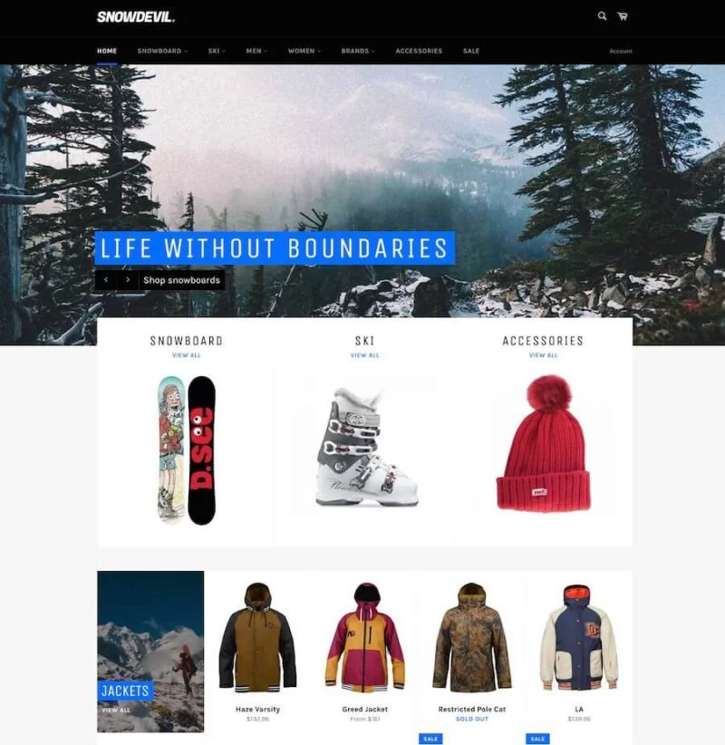 Tema Venture Shopify