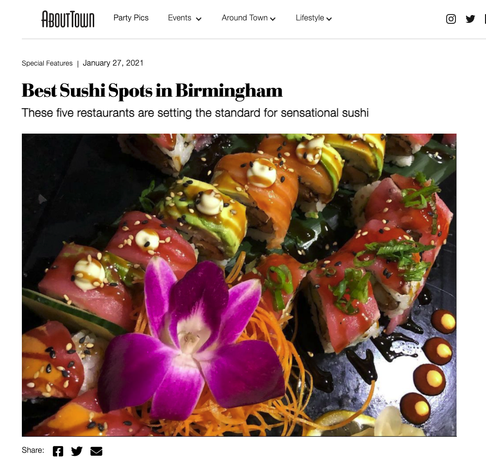 5 Tempat Sushi Terbaik di Birmingham