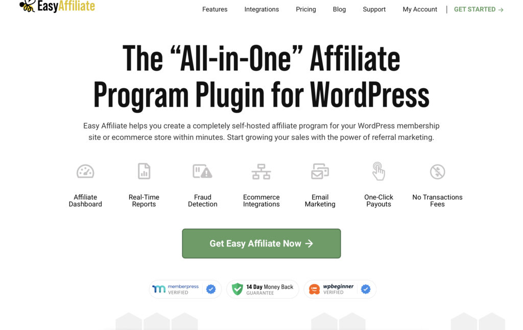 O plugin Easy Affiliate