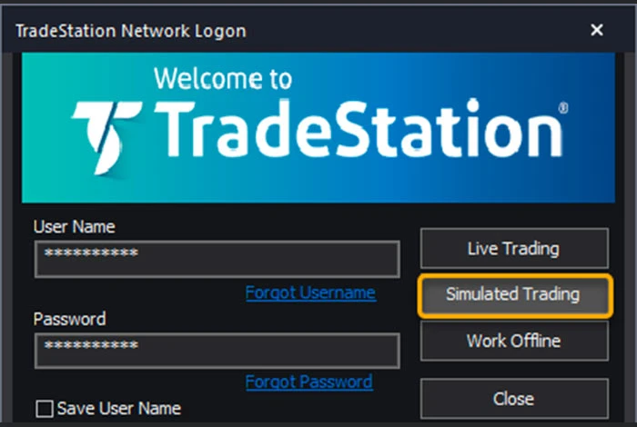 Tradestation-Aktienhandelssimulator