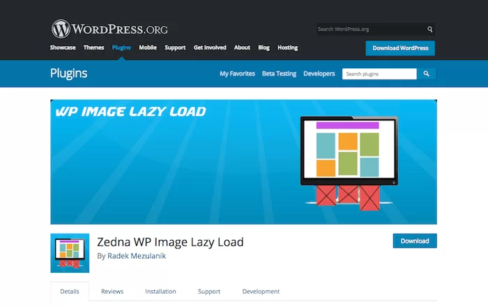 Zedna WP Image Lazy Load