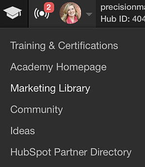 HubSpot Resources: Marketing Library