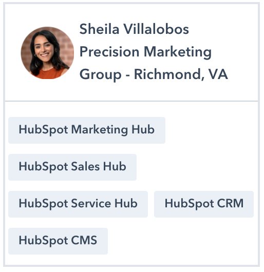 Sheila Villalobos HubSpot 공인 트레이너 프로필