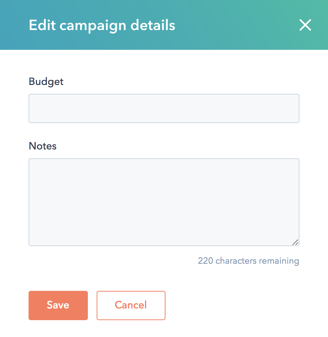 Menambahkan Anggaran ke Kampanye Anda di HubSpot