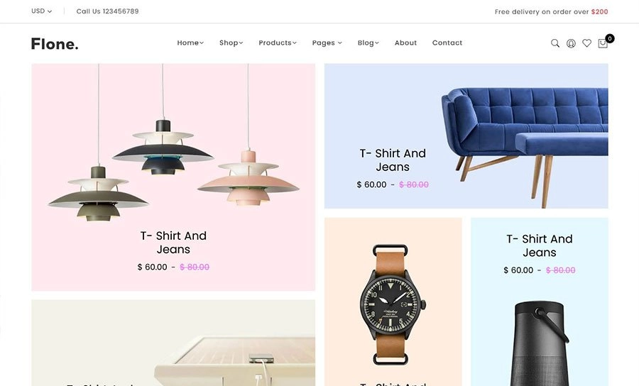 Flone の革新的な Shopify テーマ