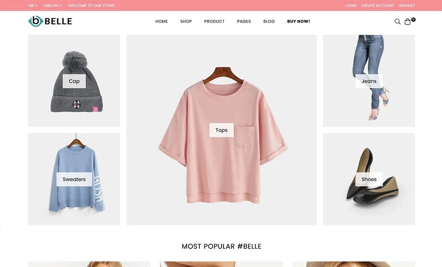 Belle の柔軟で用途の広い Shopify テーマ