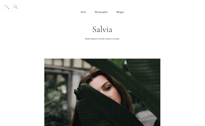 ธีม Salvia Minimal Tumblr