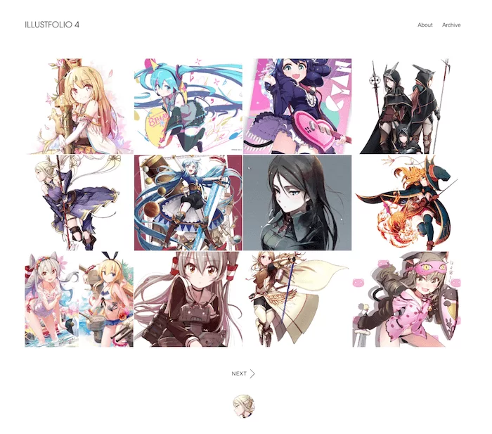 Illustfolio 4 ธีม Tumblr ที่สะอาด