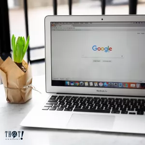 Google Display Network | A Laptop Showing Google Search Bar