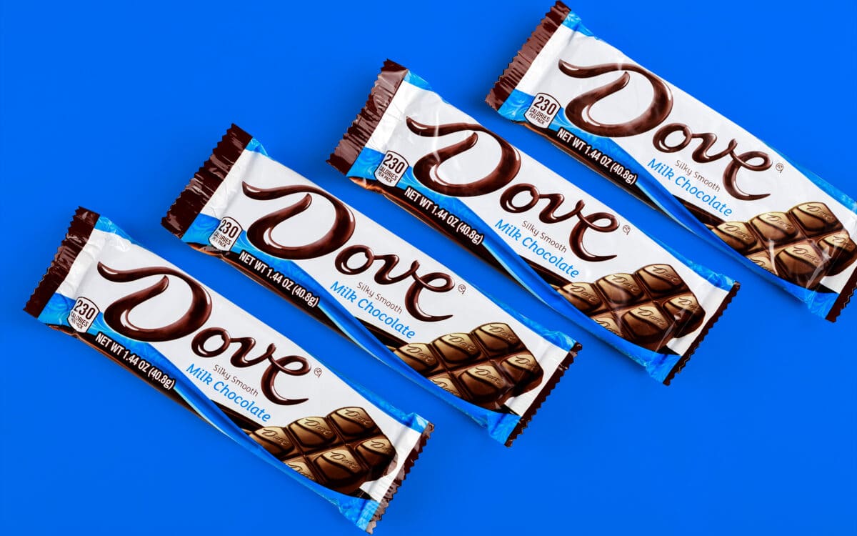 Dove chocolate e sabonete