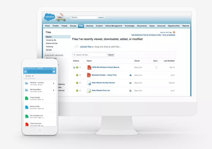 salesforce mobil uygulaması