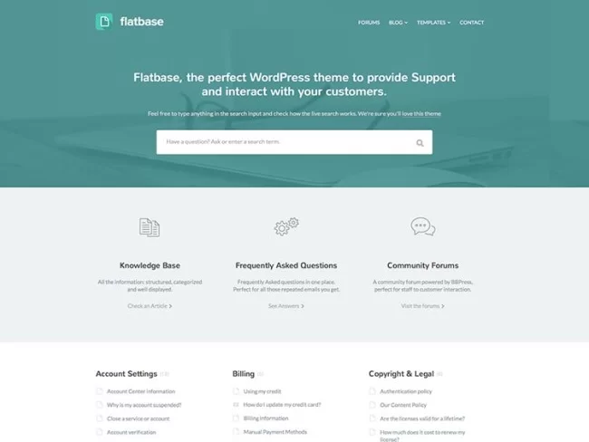 Flatbase-wiki-WordPress 테마