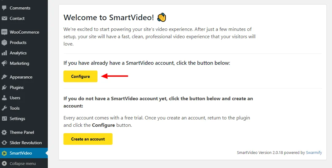 กำหนดค่าปลั๊กอิน SmartVideo