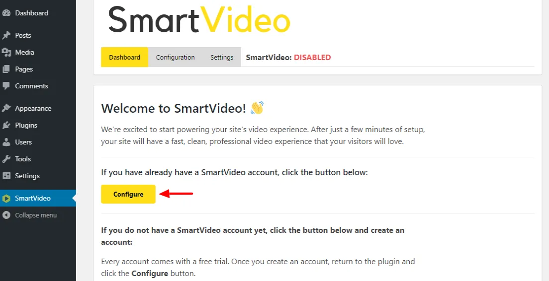 البرنامج المساعد SmartVideo WordPress