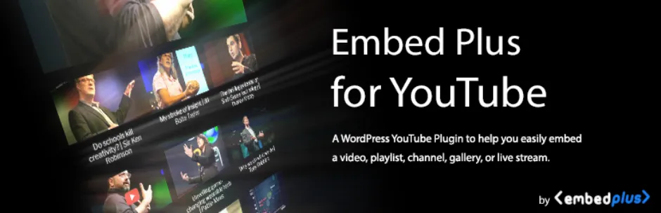 Embed Plus для страницы видеоплагина WordPress для YouTube