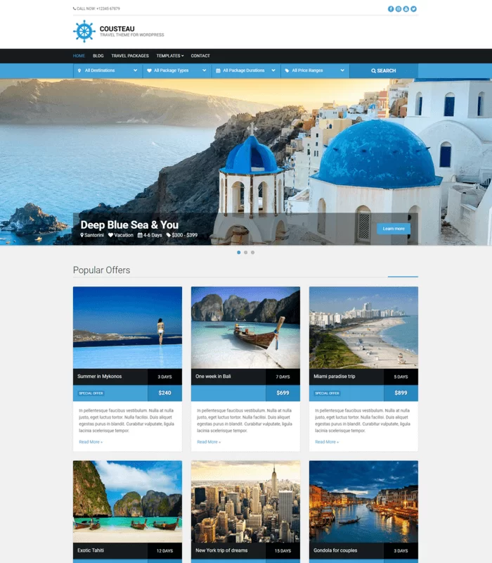 tema wordpress cousteau