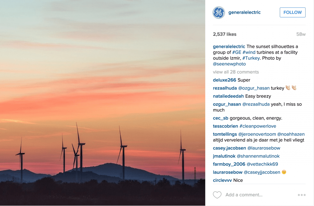 Cara Mendapatkan Pengikut Instagram Gratis dalam Waktu Singkat: Turbin angin General Electric di Turki di Instagram