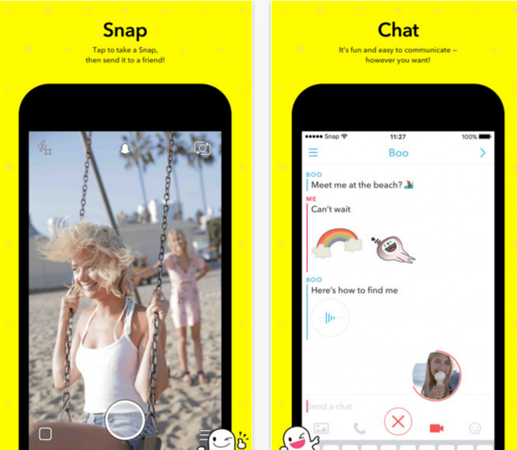 Snapchat iPhone スクリーンショット