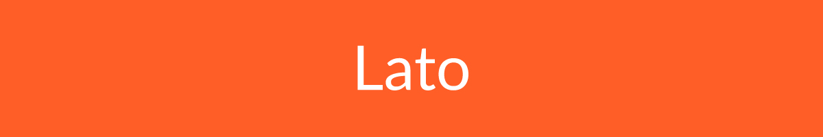 الخط Lato.