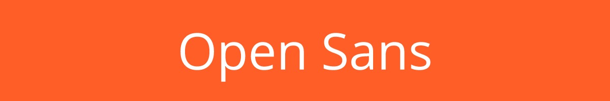 الخط Open Sans.