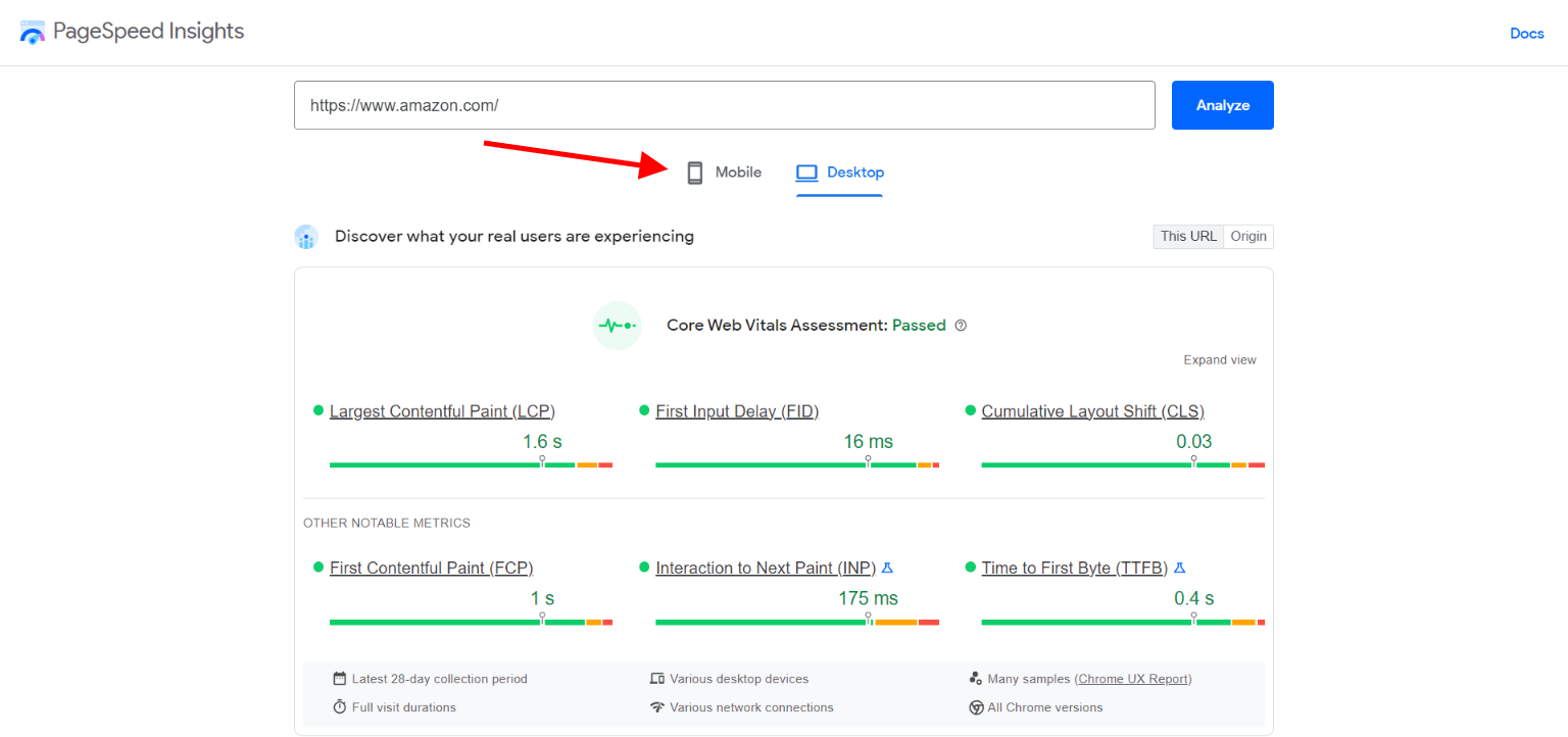 Wawasan Google PageSpeed