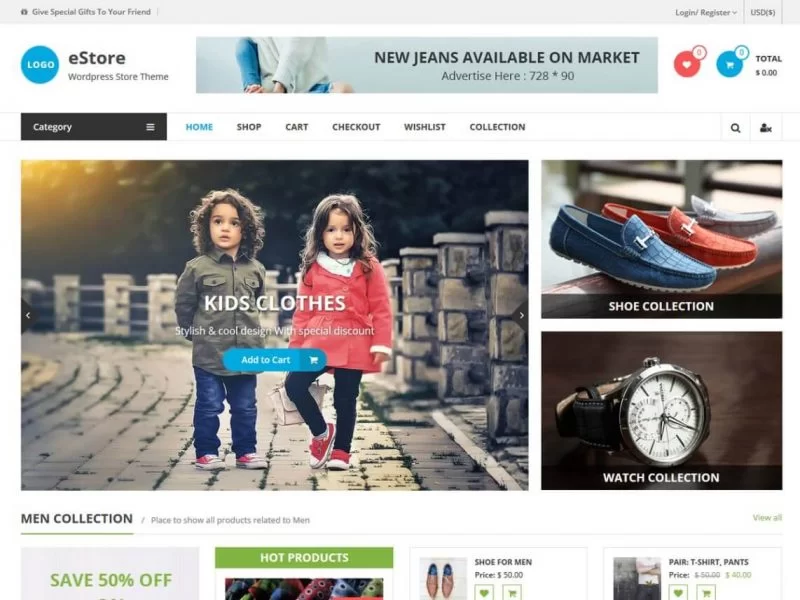 سمة WooCommerce لمتجر إلكتروني