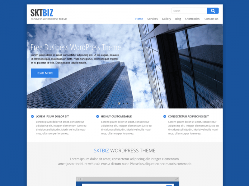 SKT Biz Kostenloses WooCommerce-Theme