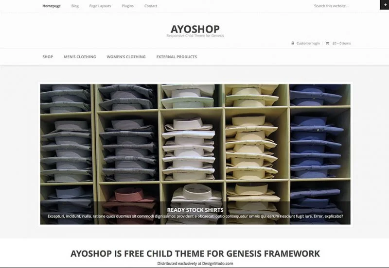 Thème Ayoshop WooCommerce