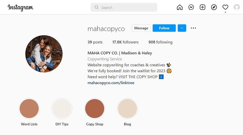 instagram podkreśla post na blogu