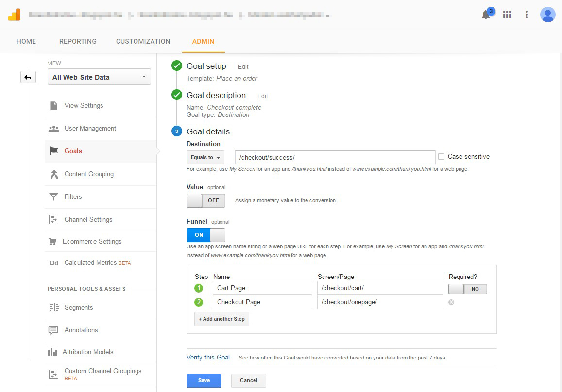 8 funnel definition in google analytics - Cart Abandonment - Definitive Guide