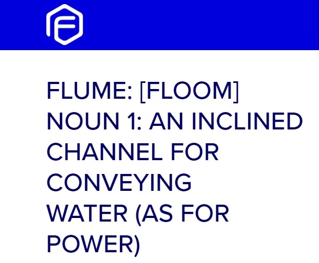 RINNE: [FLOOM] NOUN 1: EIN NEIGTER KANAL ZUR FÖRDERUNG VON WASSER (WIE FÜR ENERGIE)