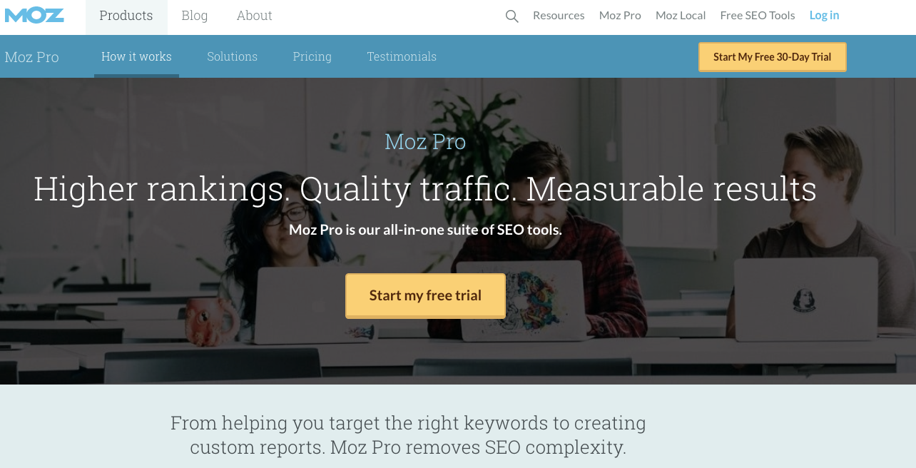 Supermetrics 대안: Moz Pro