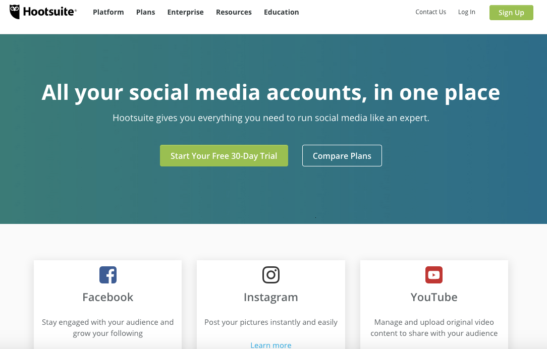 AdStage 대안: Hootsuite 광고