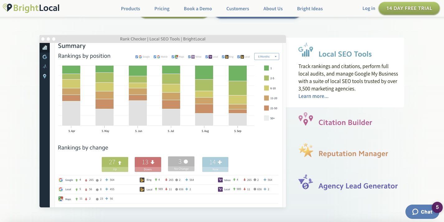 SEO 감사 도구: BrightLocal