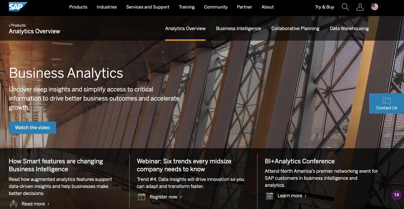 بدائل Klipfolio: SAP Business Analytics