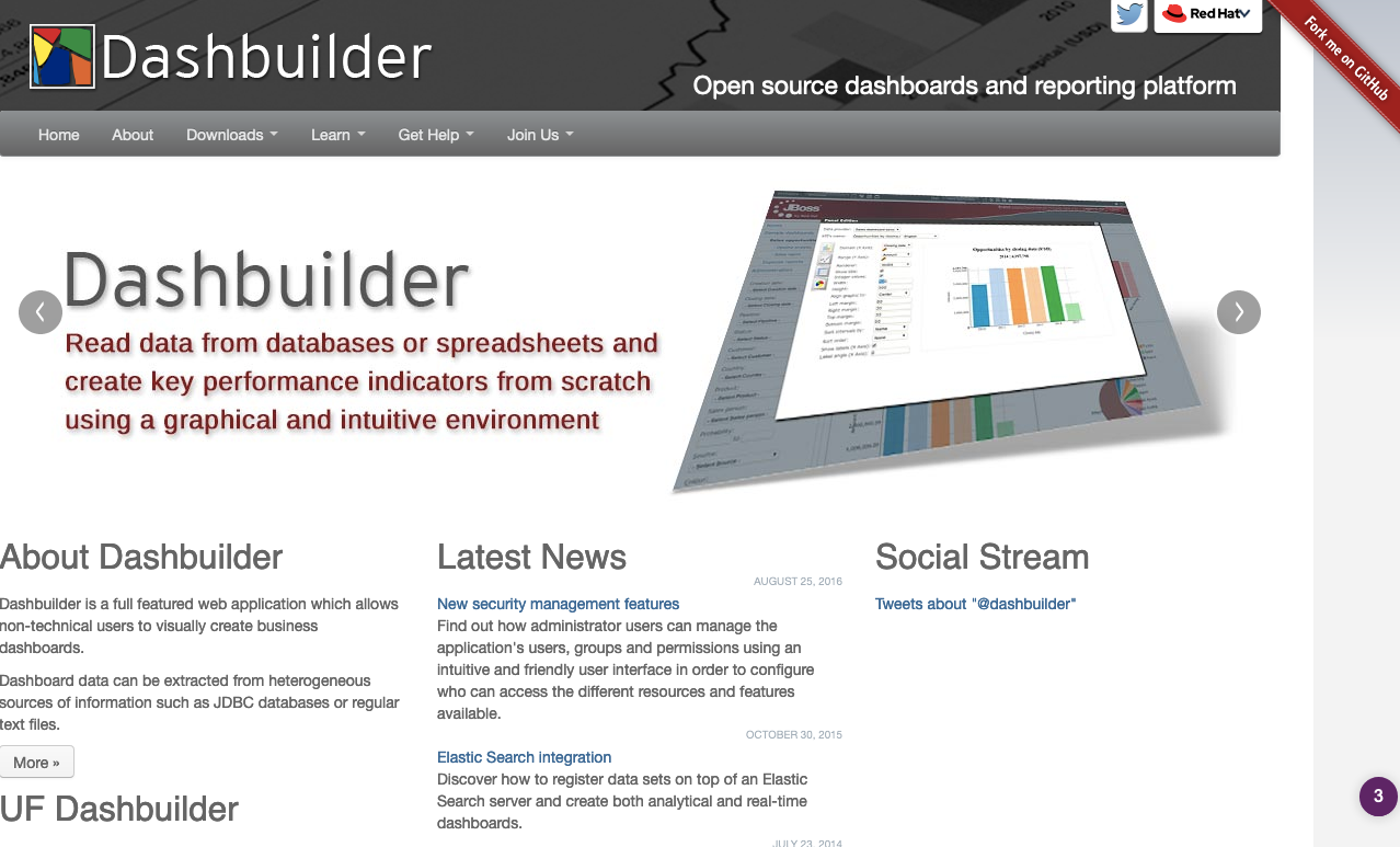 Strumenti dashboard client: Dashbuilder