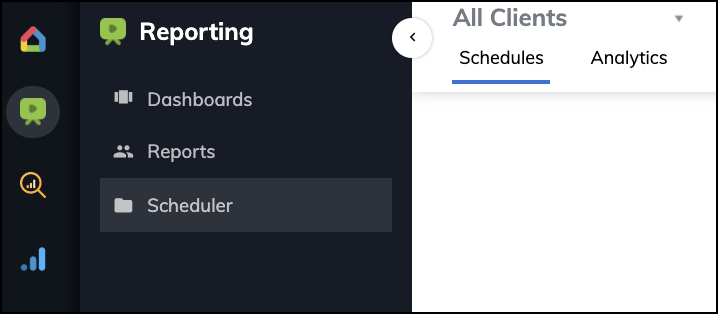 Strumenti dashboard client: ReportGarden Tutti i rapporti sui clienti