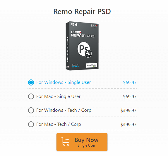 Программное обеспечение Remo Repair PSD