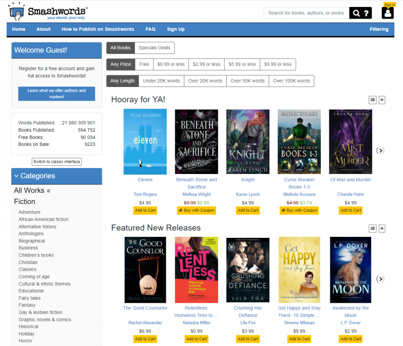 platforms for selling ebooks - Smashwords