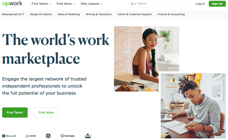 upwork screenshot