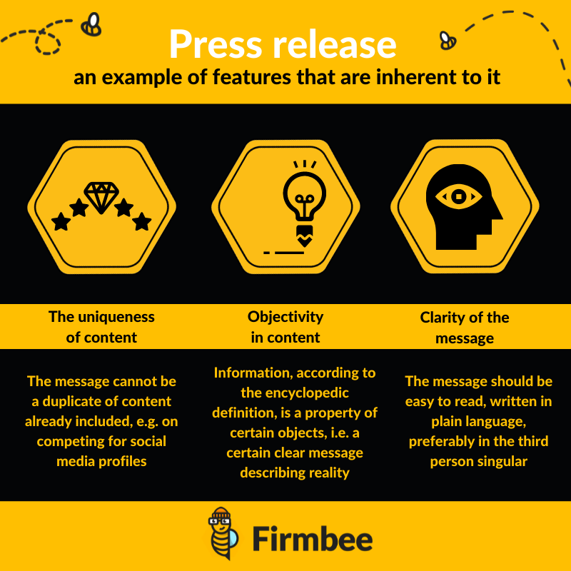 Press relase - example of features