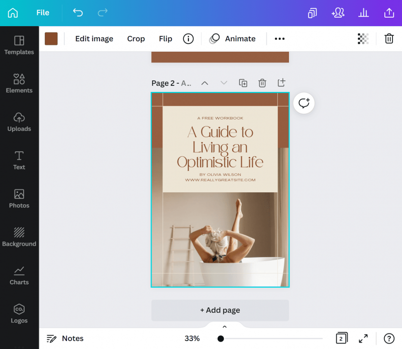 8. Copy and delete pages - How to create an ebook in Canva