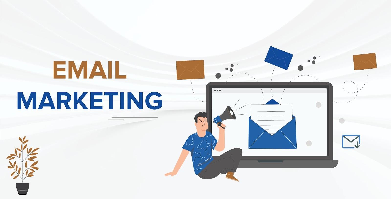 gráfico de e-mail marketing