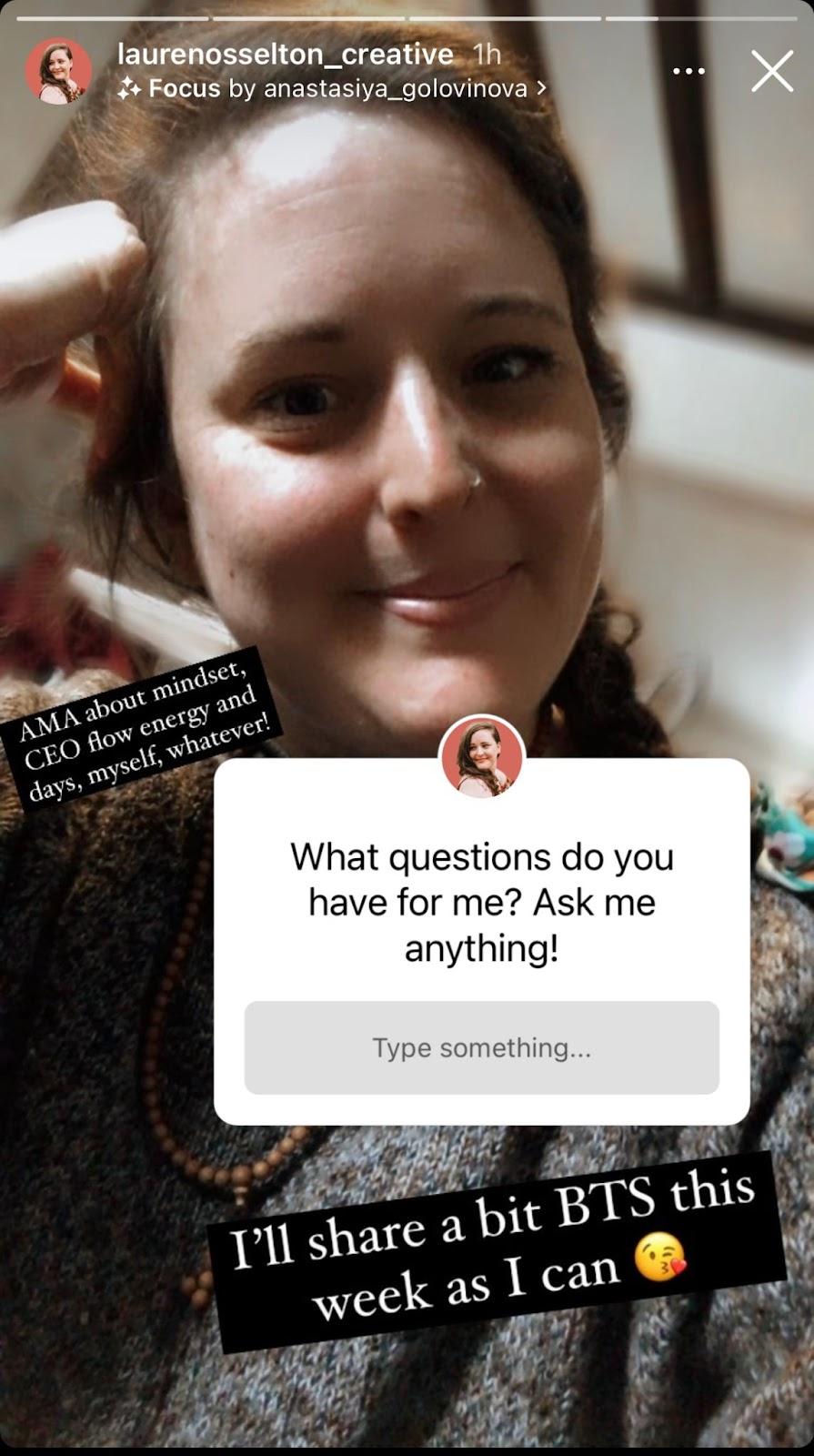 autocollant de questions et réponses instagram