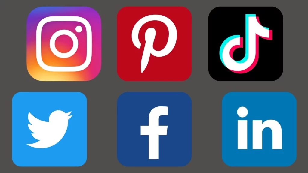 logotipos de redes sociales