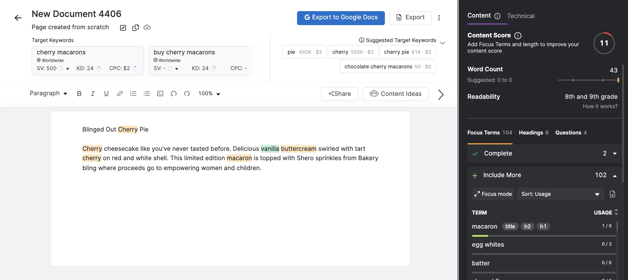 SearchAtlas の SEO Content Assistant ツールを使用したオンページ SEO コンテンツの作成