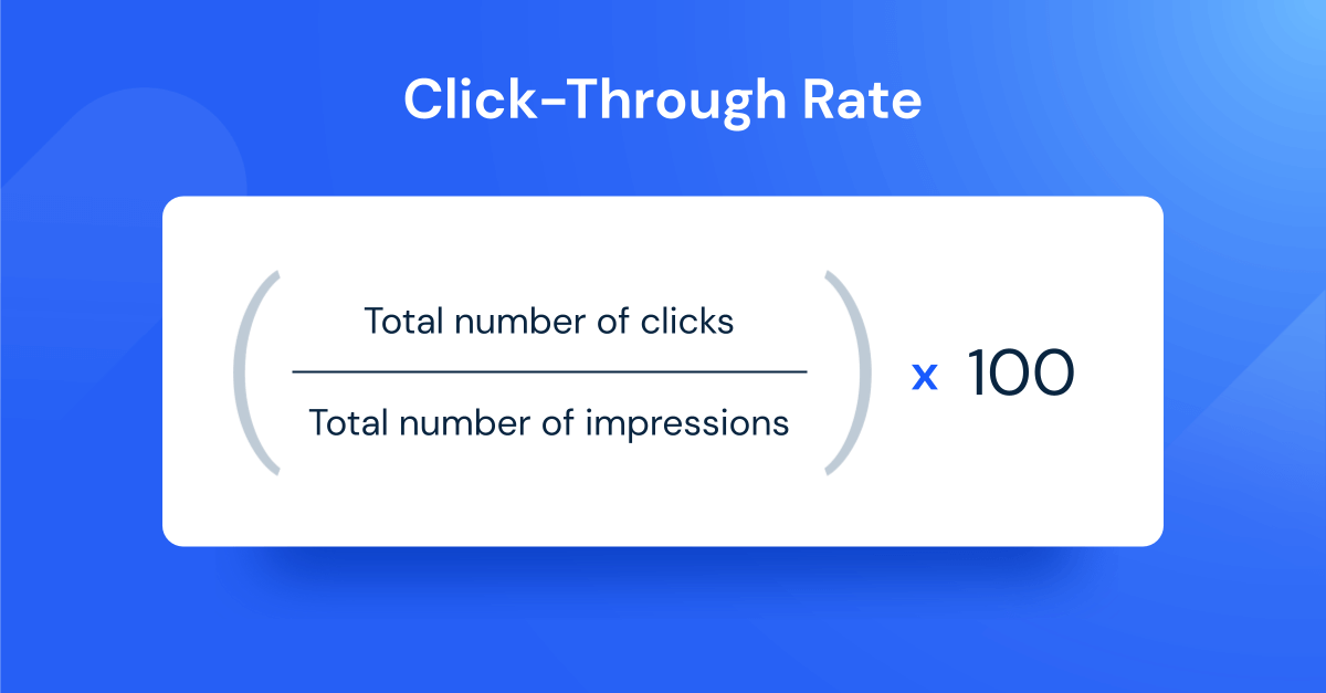 Formule de taux de clics