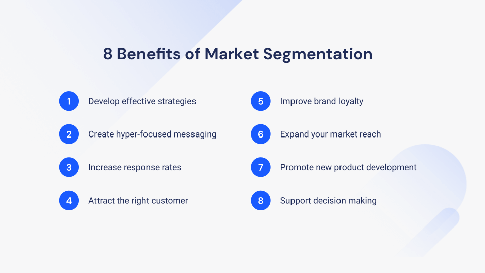 8 avantages de la segmentation du marché